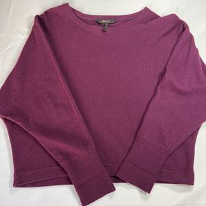 BCBG Maxazria Deep Port Camille‎ Dolman Sweater Women’s L Wool Cashmere